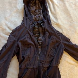 Purple lululemon hooded zip up